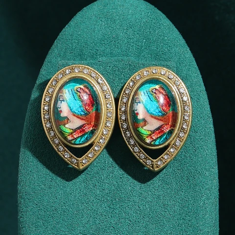 Серьги-гвоздики LOVE GREEN LIVE GREEN горный хрусталь