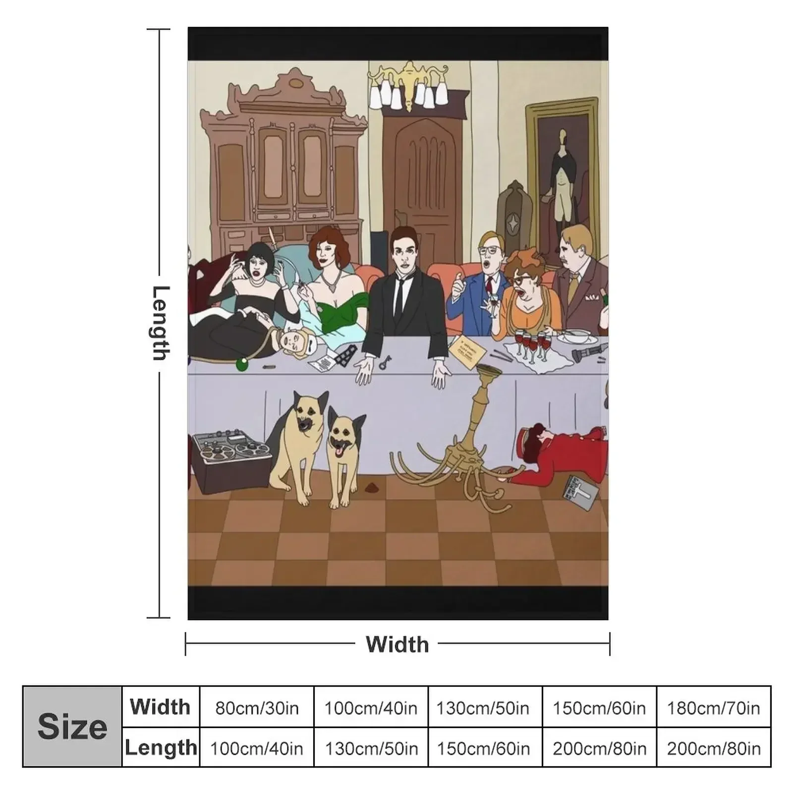 Одеяло Последний вечер в особняке Бодди Retros Гигантские одеяла для дивана