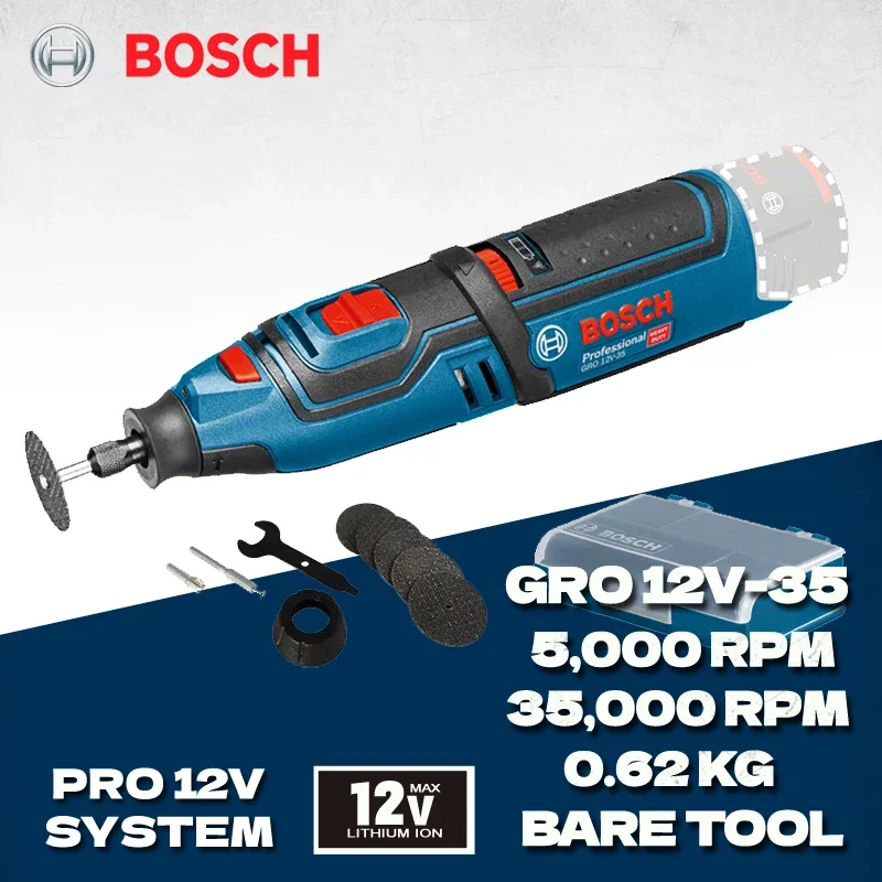 

Bosch GRO 12V-35 Беспроводная мини-шлифмашина