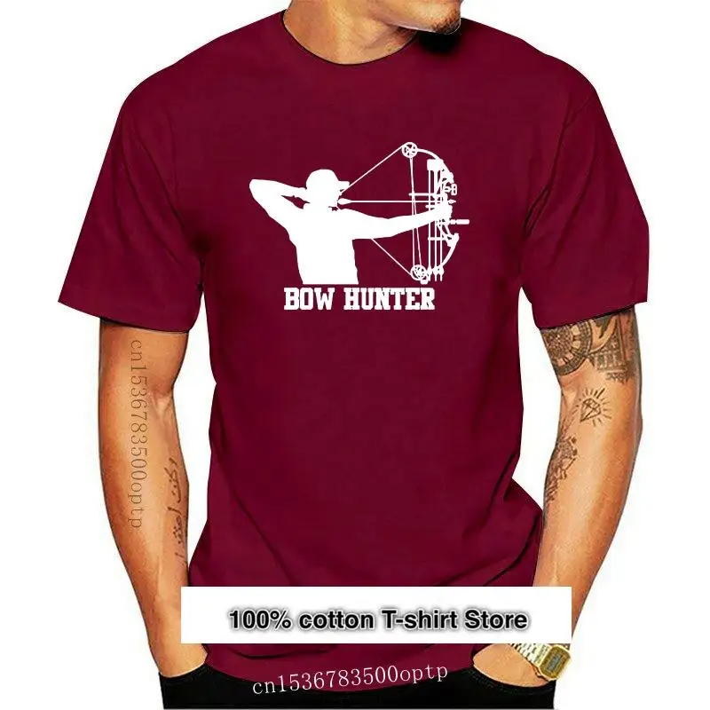 

Ropa 100% de algodón para hombre, camiseta de manga corta con lazo para cazador, caza, ciervo, pistola, cena, Día del Padre