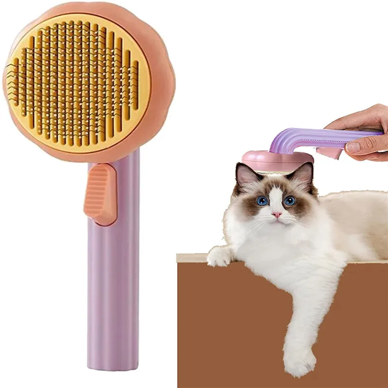 

Pumpkin Cat Brush Removes Hairs Dog Pet Hair Remover Wool Removal Shedding Furminator For Self Cleaning Cats Clean Undercoat