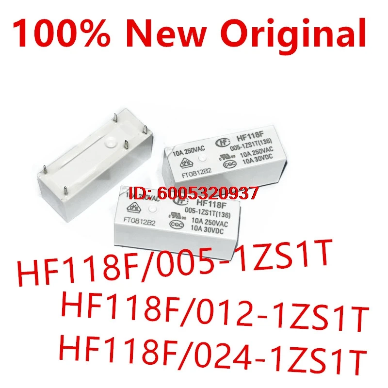 Фото 10 штук HF118F/005-1ZS1T, HF118F/012-1ZS1T, HF118F/024-1ZS1T DIP-5. Новое силовое реле HF118F-024-1ZS1T, HF118F-012-1ZS1T. №1