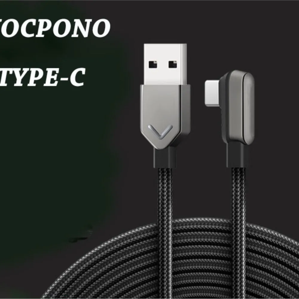 

YOCPONO Typc 120W Braded Elbow Data Cable Is Suitable For Mi 12 Red Mi Black Shark 5Pro Flash Charging Phone 6A Charging Cable