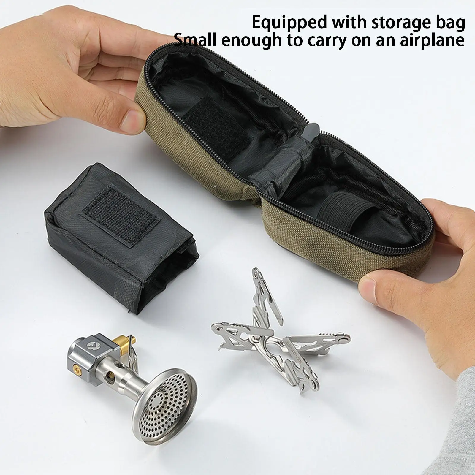 

Туристическая газовая горелка, портативная складная Ультралегкая туристическая горелка, с защитой от ветра, для походов