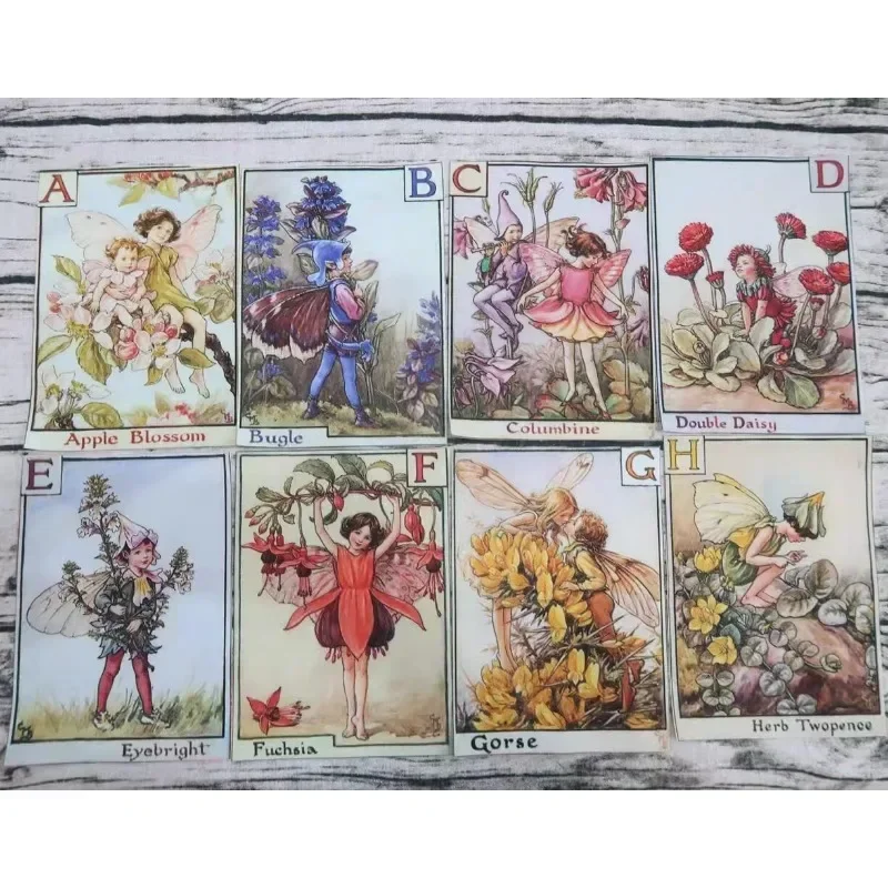 15x21 см Цветочная фея ретро Лоскутная хлопчатобумажная холщовая ткань мультфильм