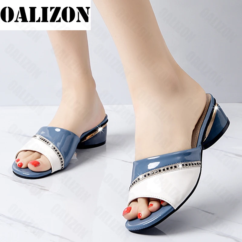 

Luxury Women Crystal Thick Slippers 2022 New Summer Brand Sandals Party Pumps Fashion Ladies Shoes Beach Slides Cozy Flip Flops