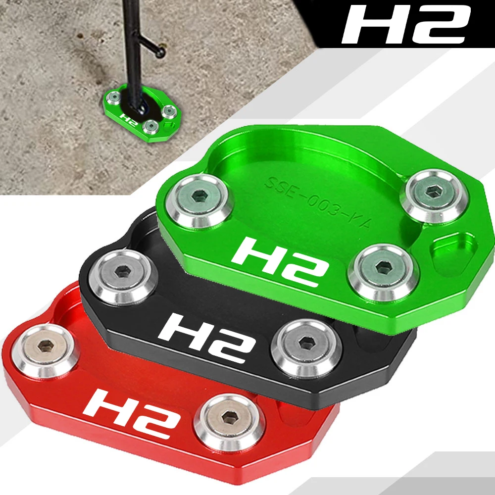 

For KAWASAKI Ninja H2 SX SE 2021 2022 2023 Motorcycle Side Stand Enlarger Sled Sidestand Kickstand Foot Pad NINJAH2 SX 2017-2023