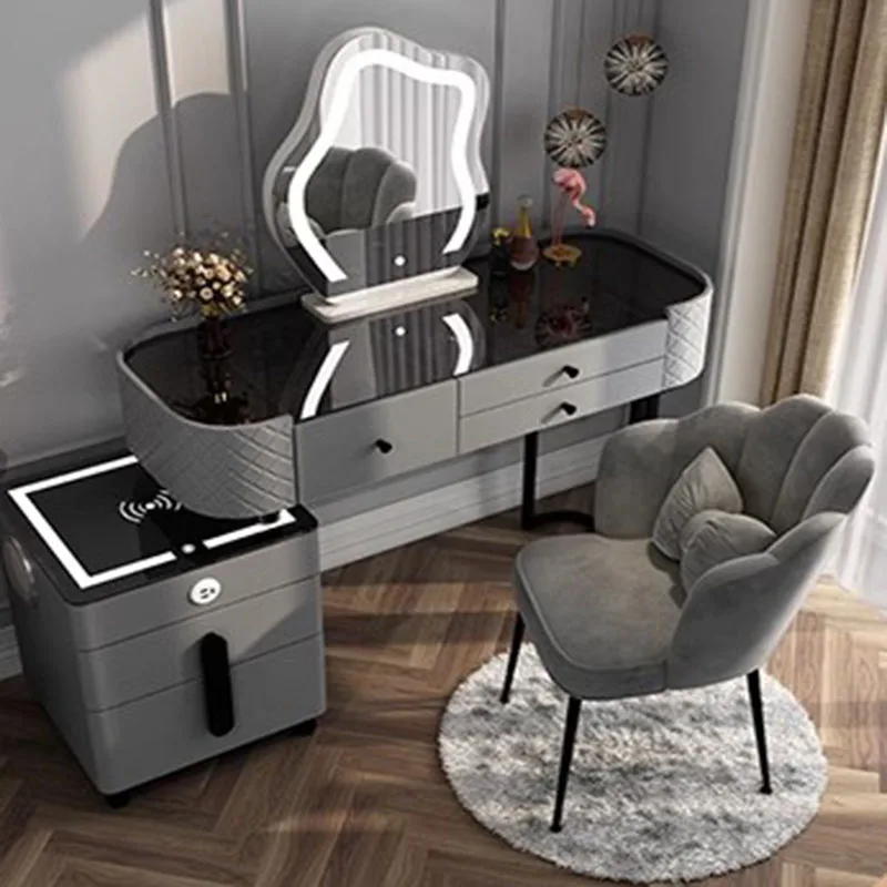 Роскошный современный туалетный столик в скандинавском стиле с простыми ящиками