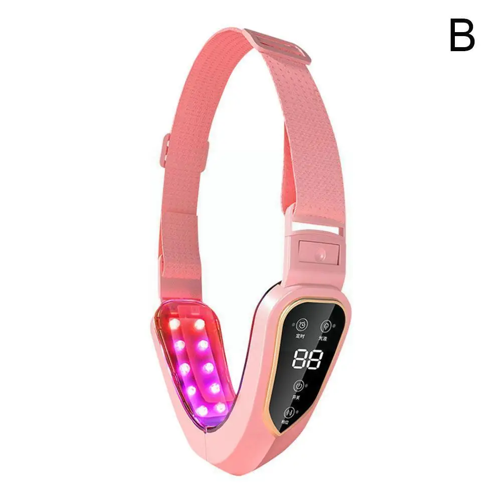 

Face Massager Led Photon Therapy Slimming Vibration Cheek Double Face Devices Chin V-shaped Lift Face Lift C5l4