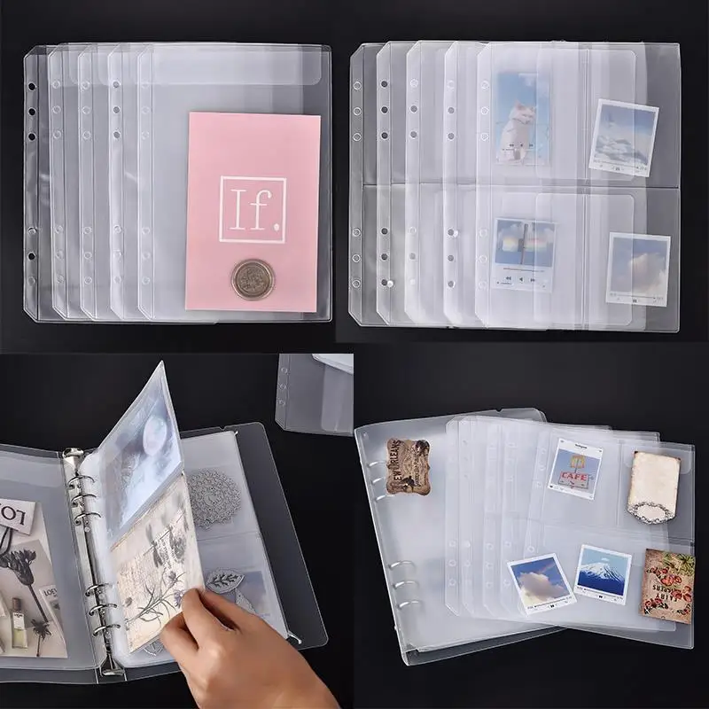 

Папки формата А5 на молнии прозрачные, карманы для хранения фотографий, штампов, альбомов «сделай сам», держатель для книг, пакетов для документов