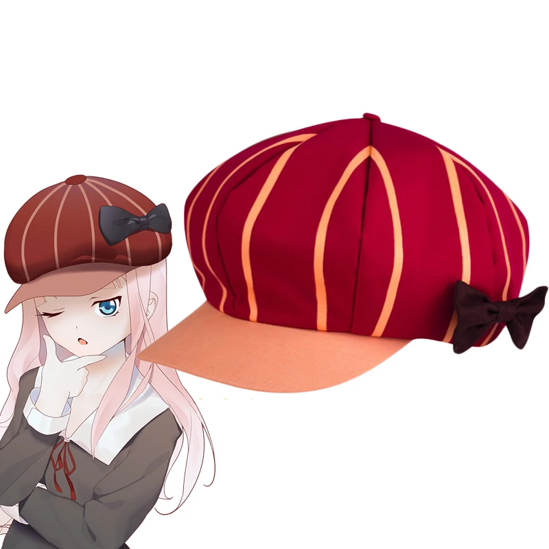 

Шапка для косплея аниме Kaguya sama Love is War, кепка детектива Fujiwara Chika, Женская милая Повседневная Кепка для девочек, подарок из японского мультфильма