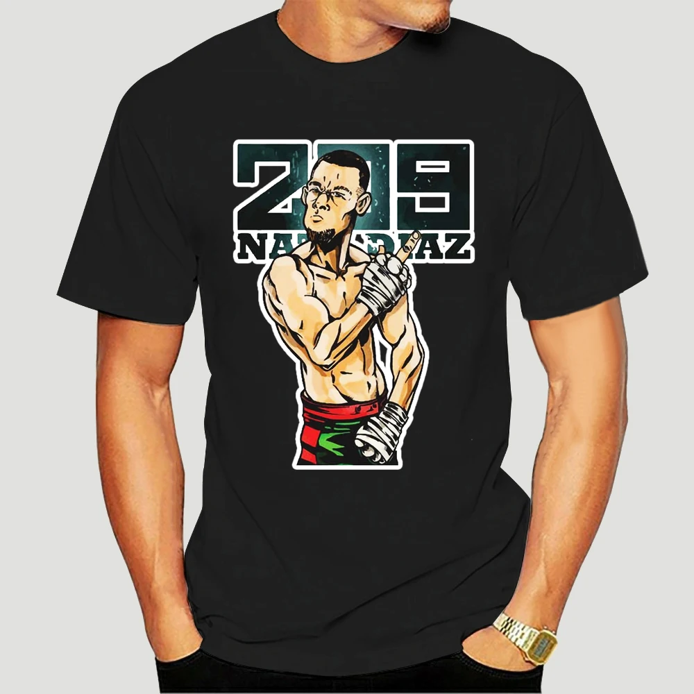 

Nate Diaz Conor McGregor Funny Brand New MMA T shirt Short Cotton O-neck Swag T Shirt 6267X