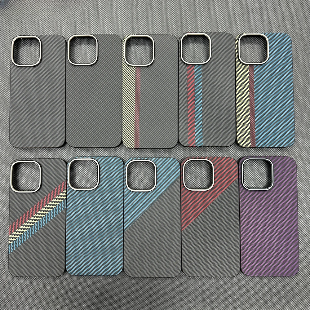 

Dropshipping Real Aramid Fiber Carbon Fiber Phone For iPhone 13/14 Pro Max 14Pro Carbon Fiber For iPhone14 14ProMax CASE Cover
