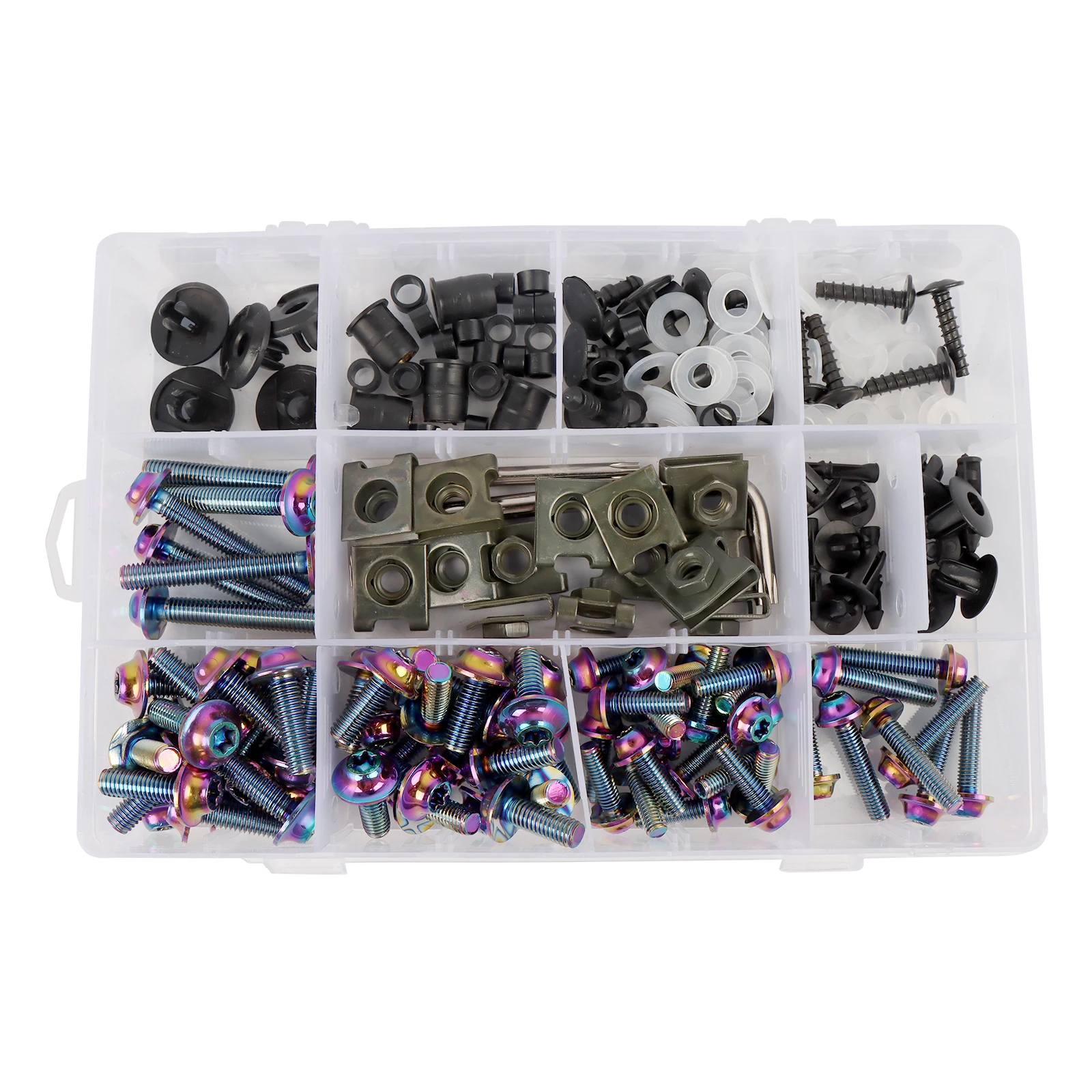 

195 шт. M5 M6 полный обтекатель для мотоцикла комплекты болтов кузов винты Torx винты для Honda Yamaha MT07 MT09 для Suzuki GSXR 600 750