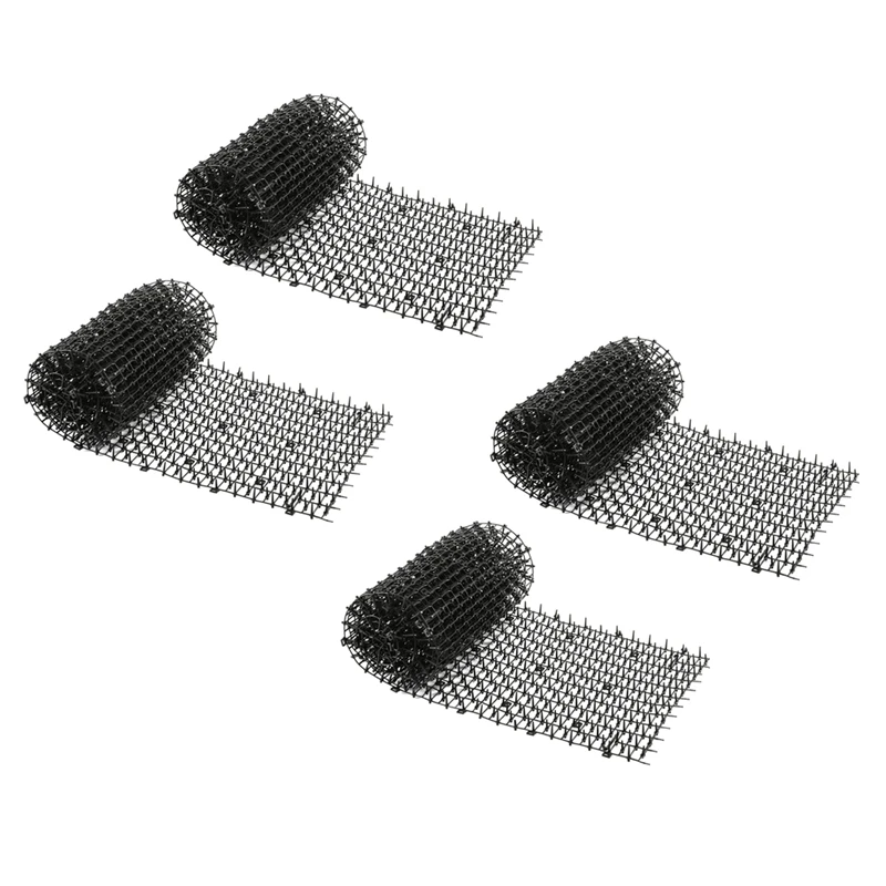 4X Cat Scat Mat With Spikes, Cat Dog Animal Spikes Repellent Deterrent Mat,Indoor Cat Outdoor Mat For Garden,2M X 0.