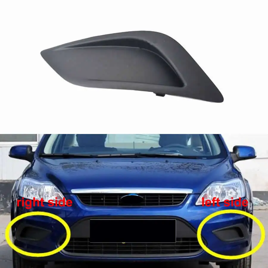 

For Ford Focus 2009 2010 2011 2012 Sedan Fog Light Cover Fog Lamp Shell Front Bumper Grille Driving Lamp Cover No Hole