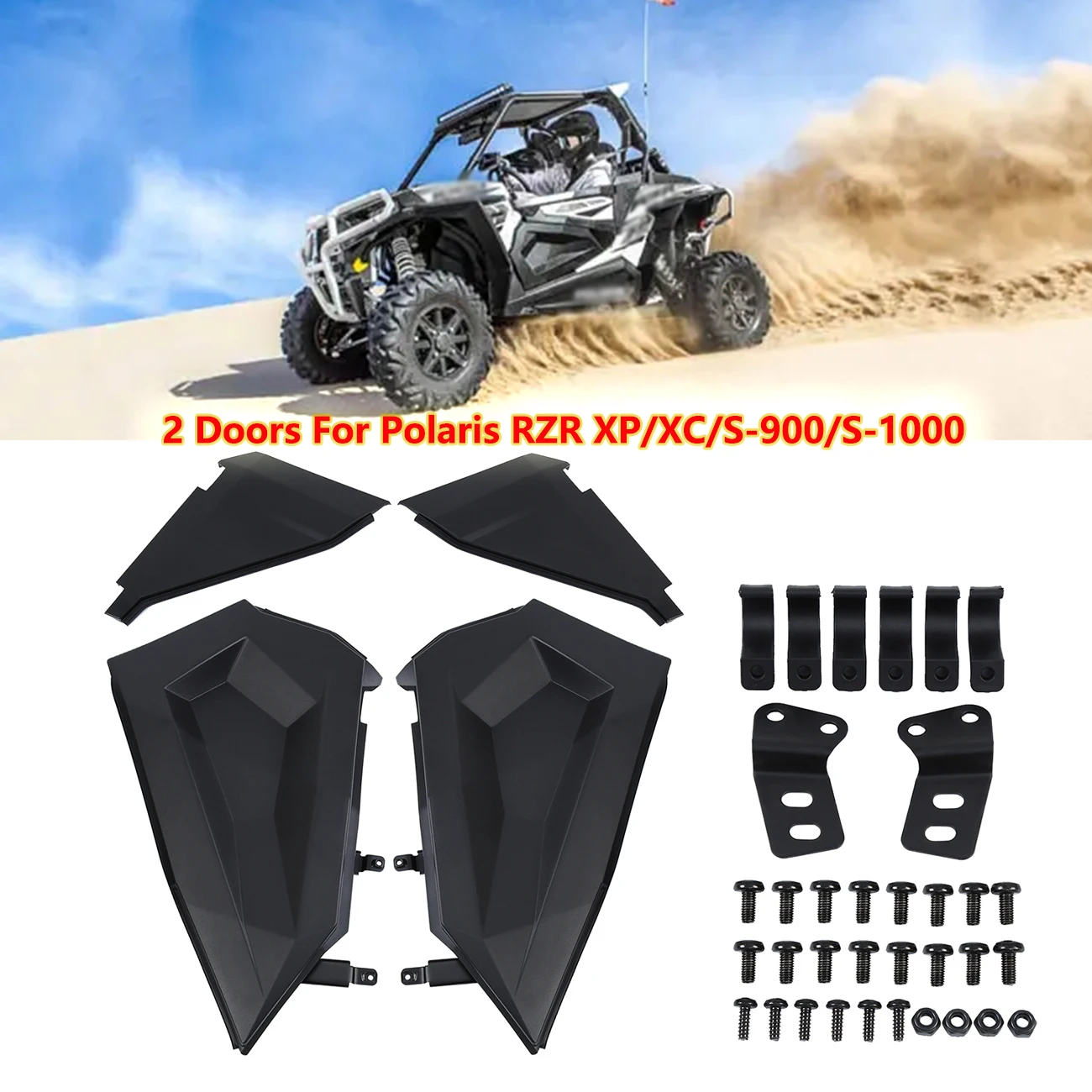 

Samger 2/4 Doors Lower Door Paneling Inserts Kit W/ Metal Frame For Polaris RZR 900 1000 XP S Turbo 2014-2020 Easy To Install