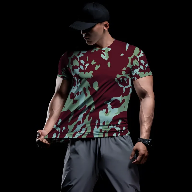 

Summer T Shirts For Men Vintage Short Sleeve 3d Leopard Print Hip Hop Men's Streetwear Tops Tee Harajuku Oversized Male Clothing