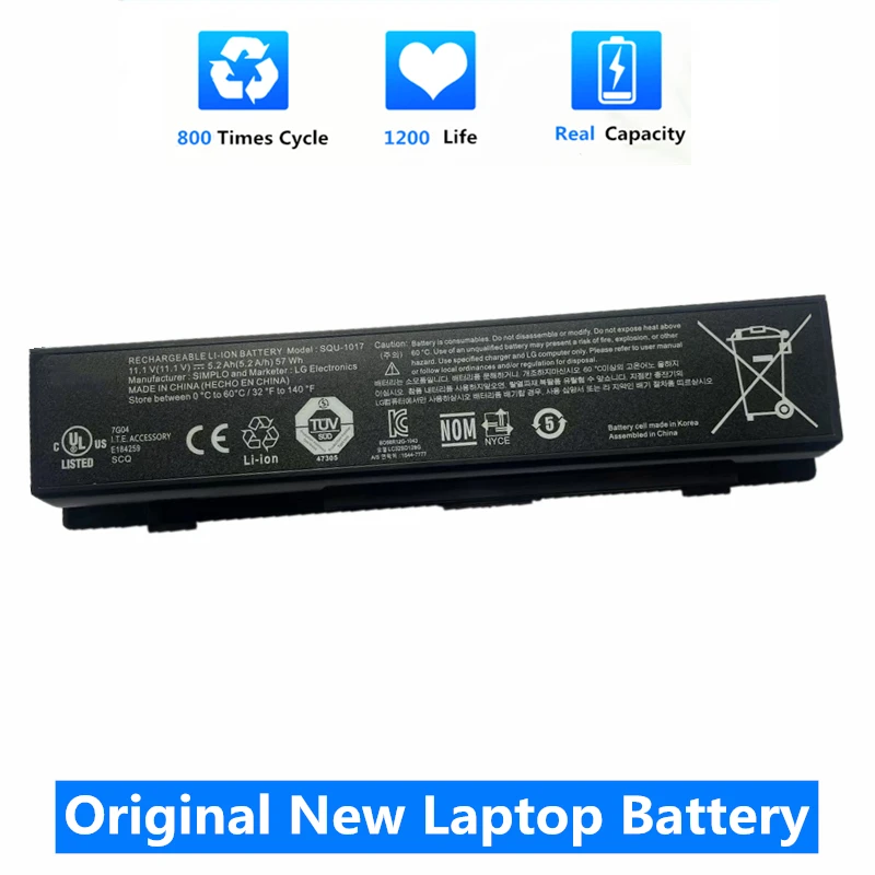 

CSMHY Original Laptop Battery SQU-1007 SQU-1017 CQB914 For LG N450-E N560-B P420-G N560-P S530 S535 S430 S525 PD420 SD550-P S550