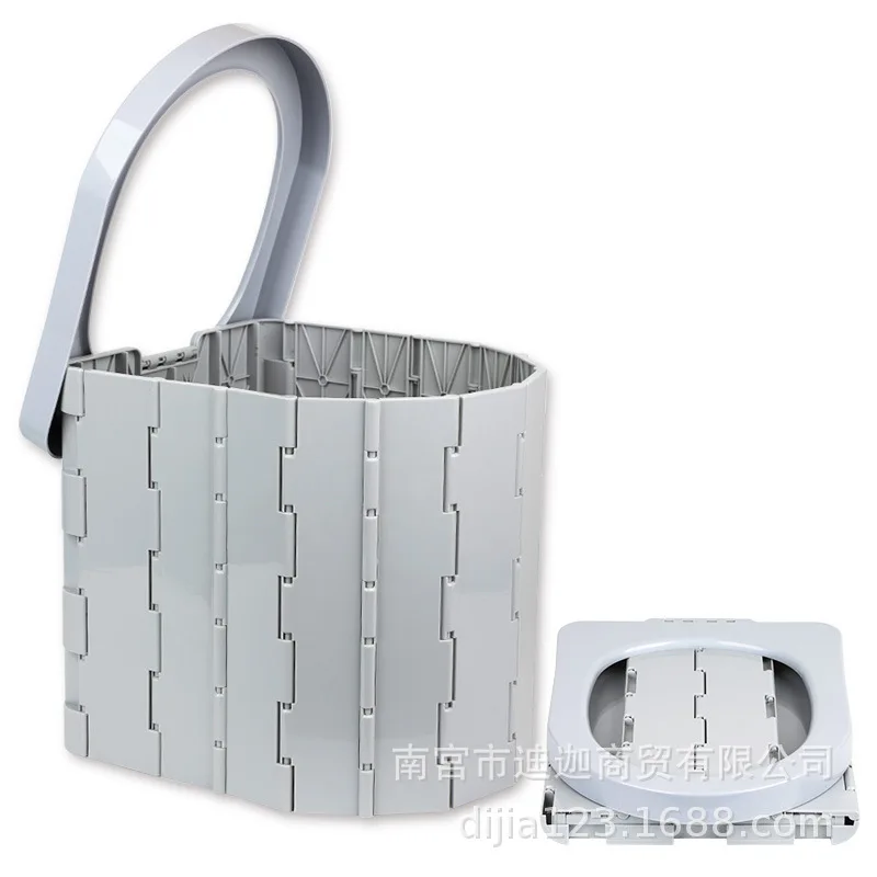 

Новый складной туалет с крышкой, портативный автомобильный туалет для туризма и кемпинга, предметы для ежедневного использования