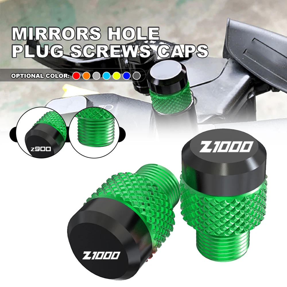 

For Kawasaki Z900 Z900RS Z1000 Z1000SX rearview mirror plug hole screw cap mirror hole cover accessories Z 900 9000RS 1000 SX