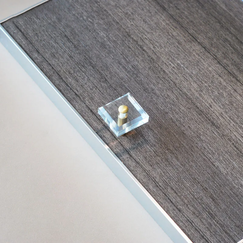 brass squaretransparent crystal dresser knbos and pulls kitchen cabinet door knobs and handles for furniture hardware free global shipping
