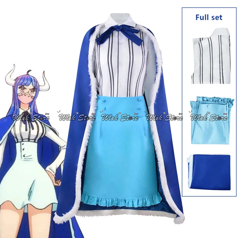 

Один костюм для косплея Ulti из аниме, наряд, платье с плащом, косплей Ulti, голубой, розовый, смешанный парик, рога, реквизит, карнавальный костюм...