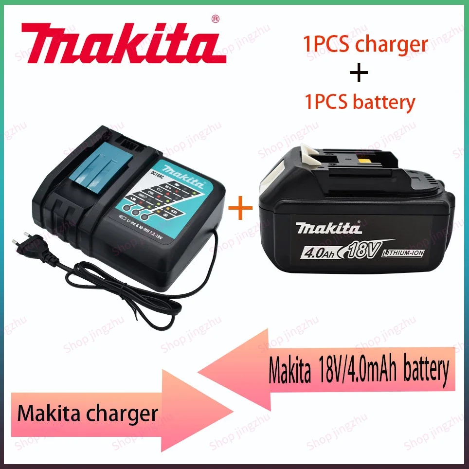 

Makita-100 % Оригинальная Аккумуляторная батарея для электроинструмента, сменная фотобатарея, литий-ионная, 4,0 Ач, 18 в, LXT, BL1850B, BL1860BL1840