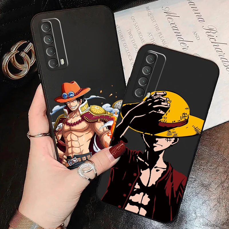 

ONE PIECE Monkey D. Luffy Phone Case For Huawei P Smart Z 2019 2020 2021 P40 P30 P20 P10 Lite 5G Back Funda Black Coque