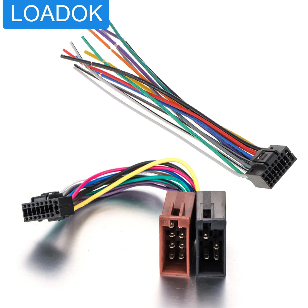 Radio Wire Harness Connector Adapter Cable For Kenwood Dnx D
