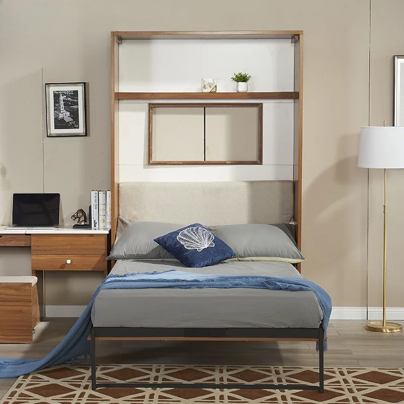 Прямая вращающаяся невидимая кровать скрытая многофункциональная складная с