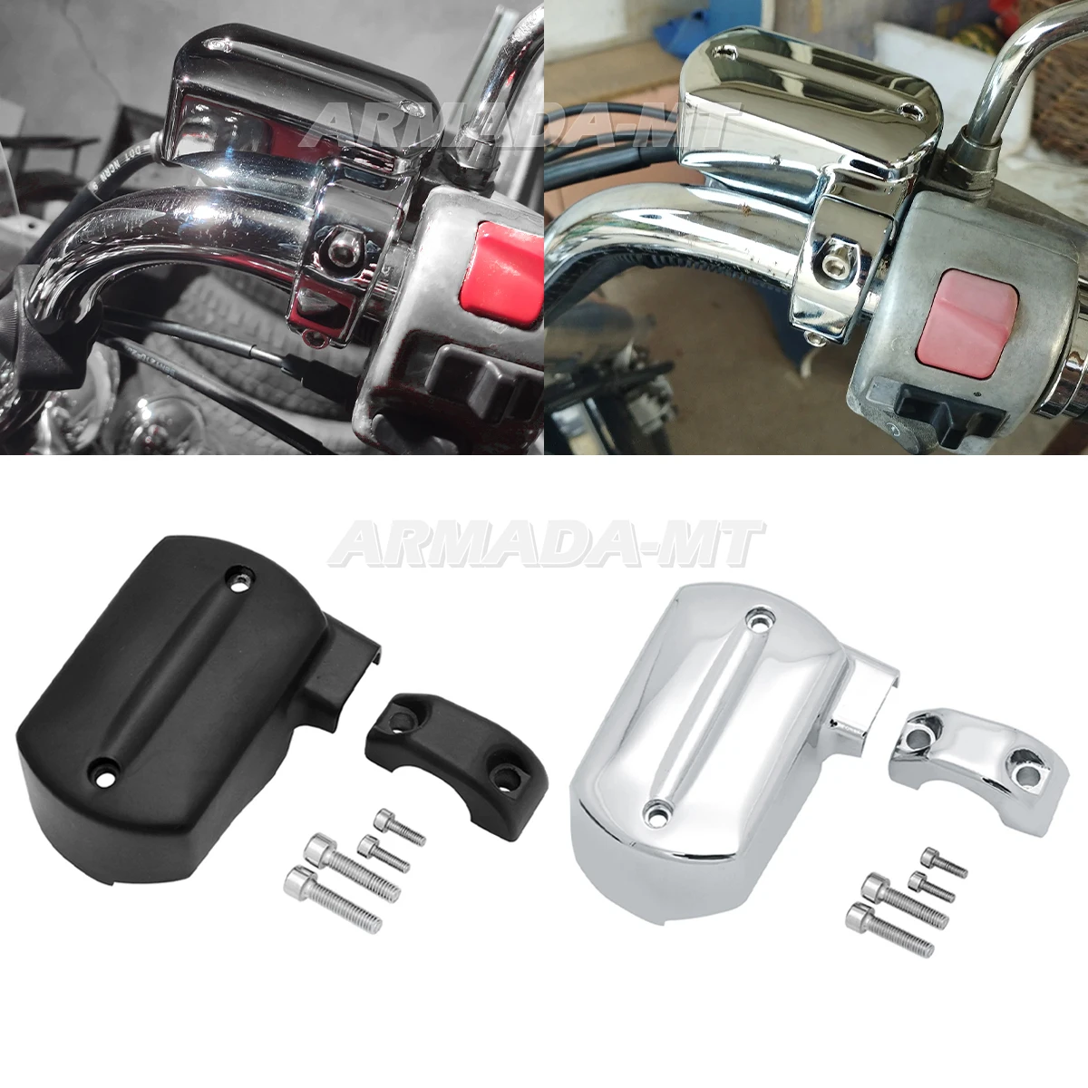 Фото XVS400 XVS650 крышка бачка переднего главного тормозного цилиндра мотоцикла для Yamaha Dragstar V-Star DS 400 650 XVS1100 XVS1300 №1