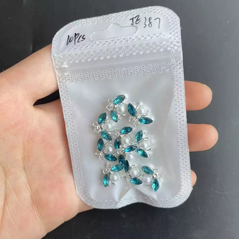 

Новый В 3D сплав для ногтей искусственный кристалл Стразы красочный цветок/пчела королевские бриллианты ювелирные изделия ярко Роскошные М...