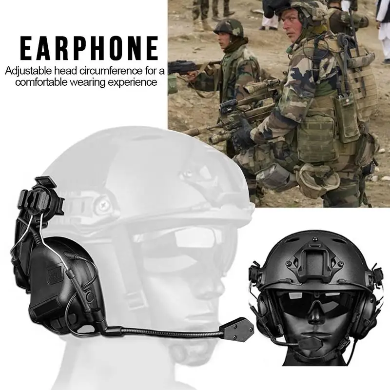 Новинка, тактическая гарнитура, игровой головной убор типа «Helme», шумоподавление шума для охоты, тактические игры, для активного отдыха