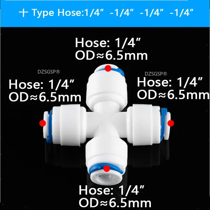 RO водонепроницаемый быстроразъемный фитинг тройник с 3 способами наружный