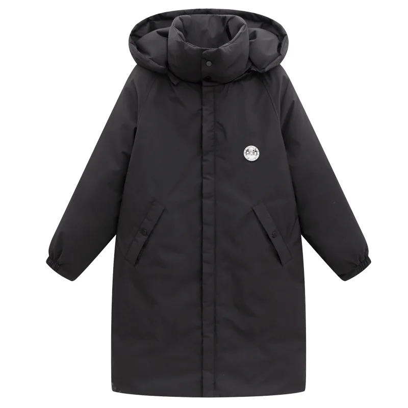Women Winter Long Coats Parka Oversized Solid Jackets Vintage Female Loose Casual Thick Warm Down Parkas Cotton Padded Outwears