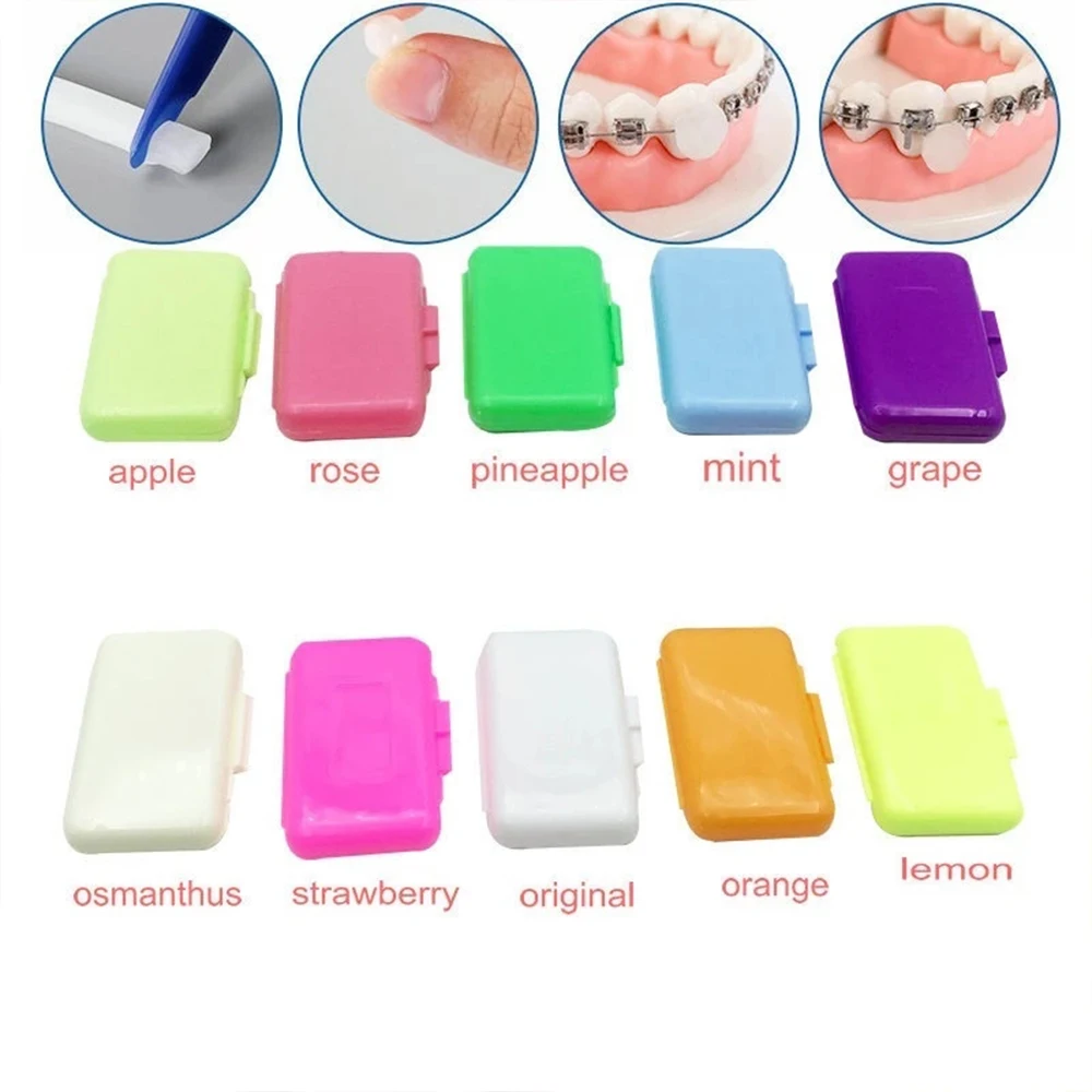 

5Pcs/Box Dental Orthodontic Wax Relief Wax Sticks For Braces Bracket Gum Irritation Oral Hygiene Tool Teeth Whitening Materials