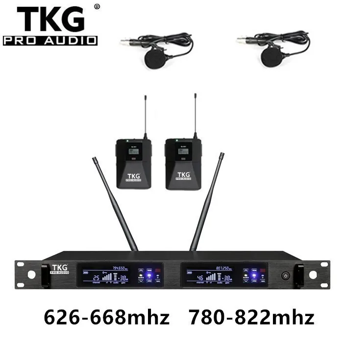 Беспроводной петличный микрофон TKG True Diversity QLX-24D