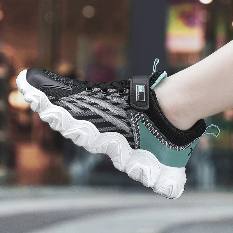 Fashion Boys Sport Shoes Kids Running Sneakers Children Breathable Tenis Walking Casual Shoes Lightweight Sneakers Girls