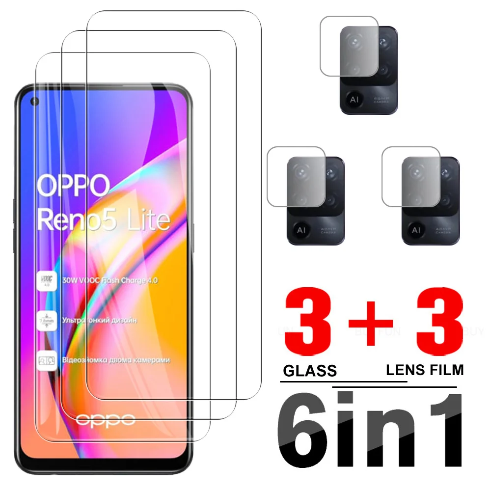 6in1 Camera Lens Protective Film For Oppo Reno 5 Lite Clear 