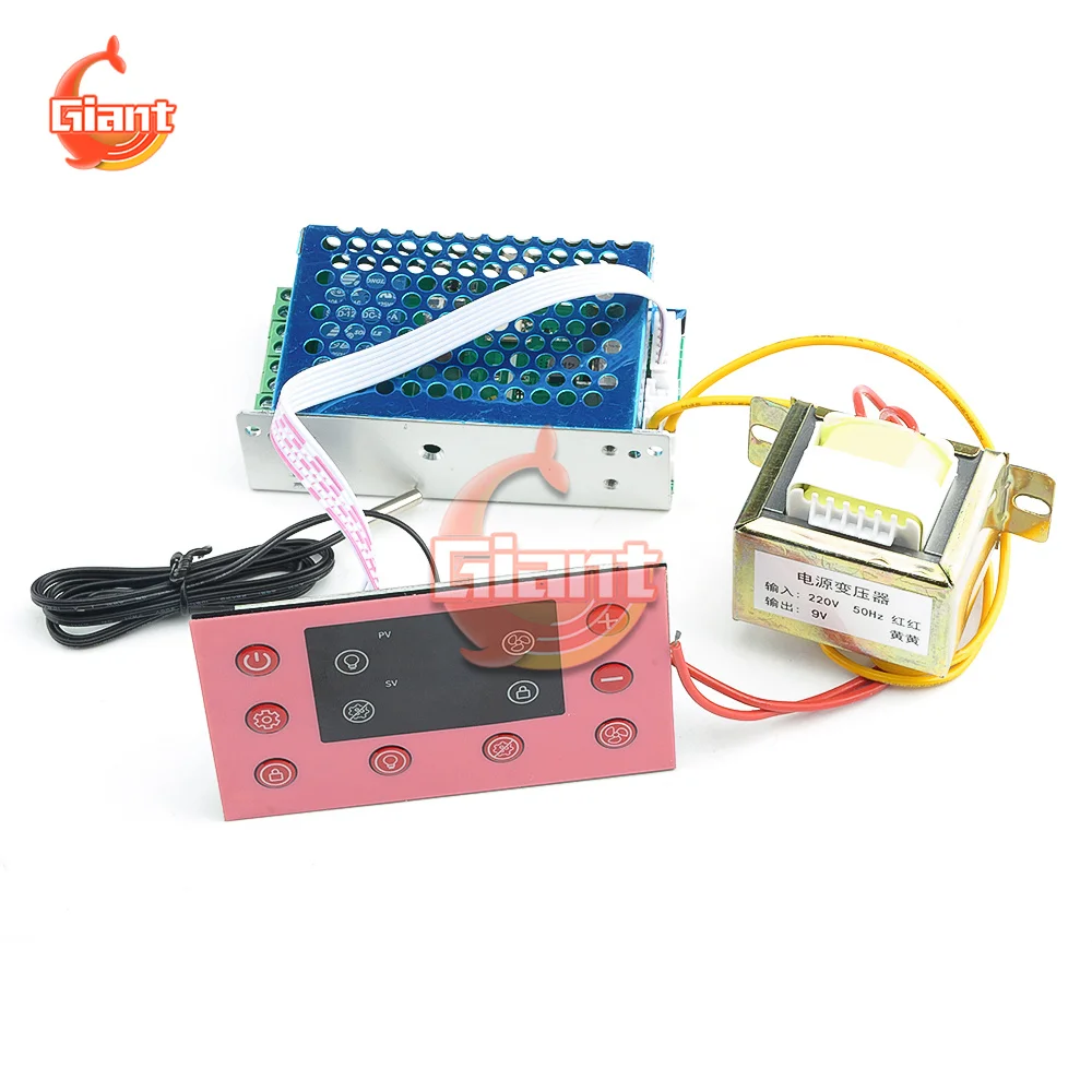 

AC220V Intelligent Pet House Controller Temperature Control Lighting Ventilation Heating Cooling Control Panel With Child Lock