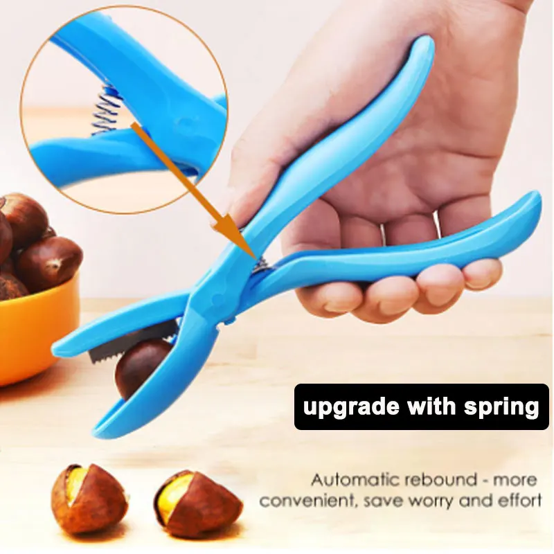 

Chestnut Opening Clip Chestnut Nuts Cracker Knife Peeler Walnut Peeling Clip Artifact Cut Shell Raw Chestnut Knife Pliers Clamp