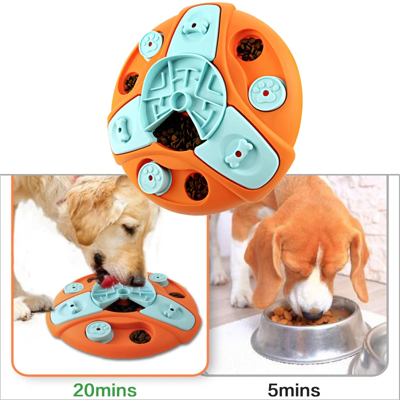 

Игрушки-головоломки для щенков, медленная кормушка для собак, интерактивные игрушки для обучения IQ и психического обогащения