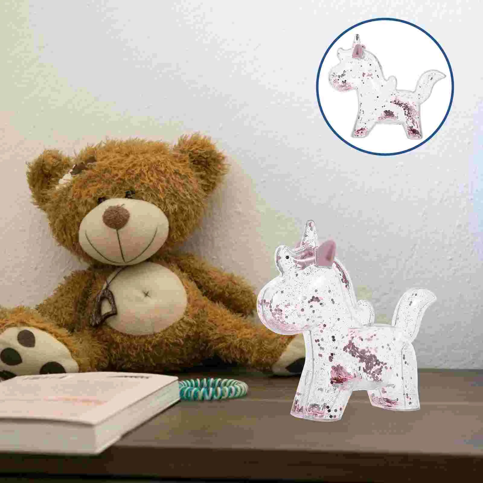 Единорог копилка украшение для монет прозрачный горшок экономии мальчиков и