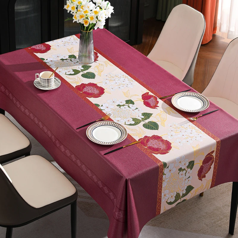 

2023 New Table Cloth Waterproof, Oilproof, Ironproof, and Washable PVC Fabric Art