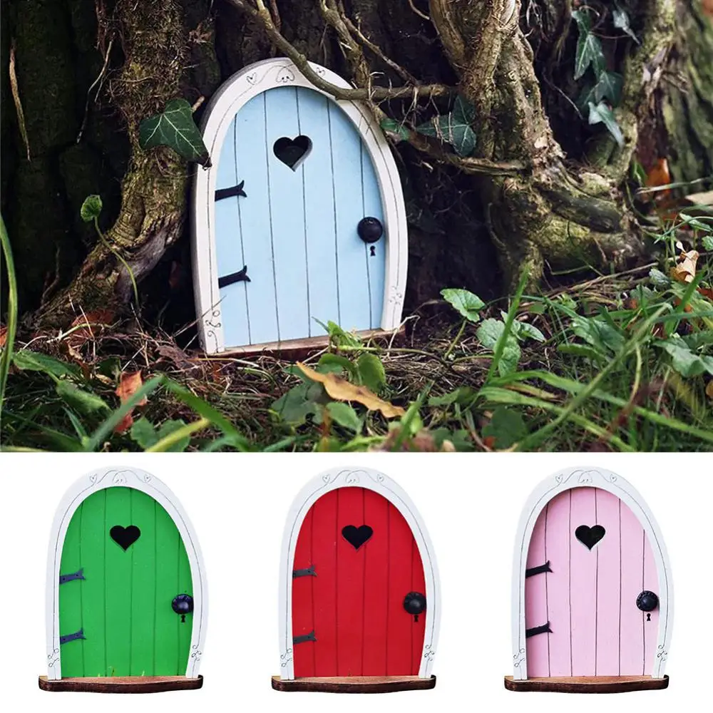 

Miniature Fairy Gate Elf Fairy Door Wooden Miniature Door Poppenhuis Decoratieve Ornamental Horticulture Garden Ornament