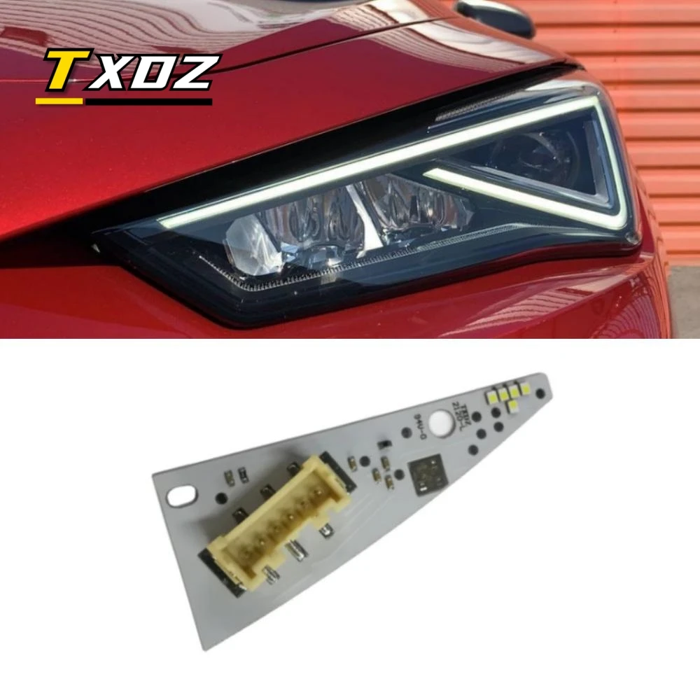 

TXDZ новые белые платы DRL B134498-A для SEAT Leon Formentor Cupra, светодиодная фара 5FJ941475, модуль дневных ходовых огней 5FJ941476