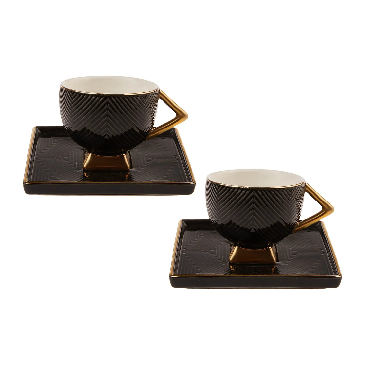 Karaca арт-деко черный цвет 2 индивидуальности | Дом и сад