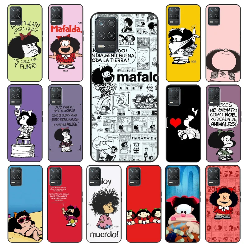 

Mafalda Phone Case for OPPO Realme 8 7 6 6Pro 7Pro 8Pro 6i 5i Realme C3 C21 C21Y C11 C15 C20 C25 X3 SuperZoom