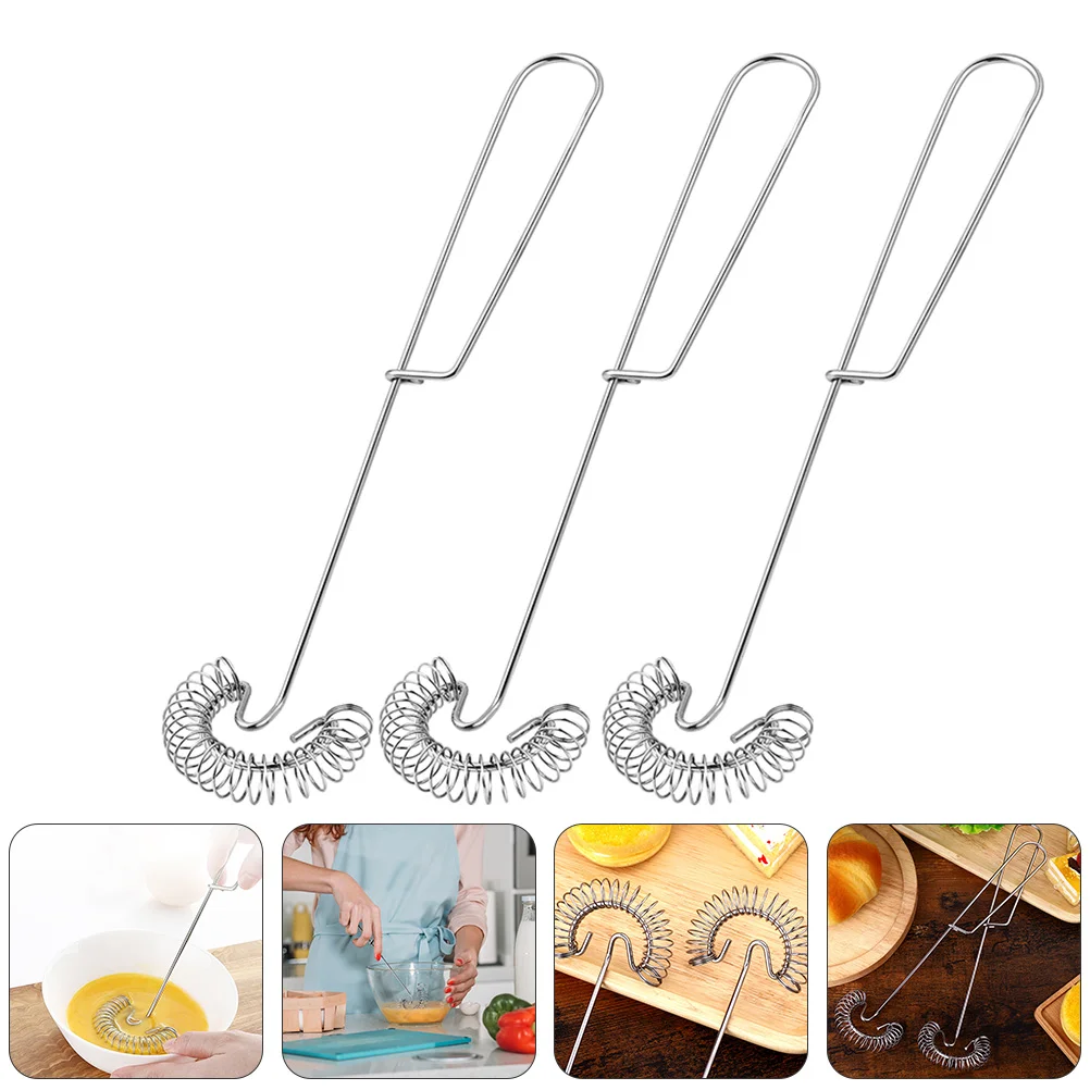 

Egg Whisk Beater Manual Cooking Blender Steel Stirrer Stainless Stirring Hand Kitchen Balloon Wire Flat Mini Puddler Frother